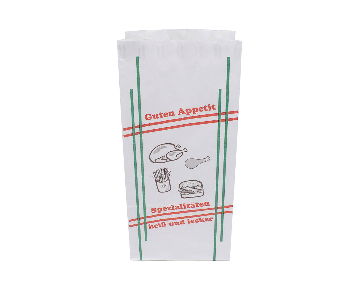 Warmhaltebeutel 1/1, 3lg. "Guten Appetit" 280x130+80mm, 3lg, 10x100Stk