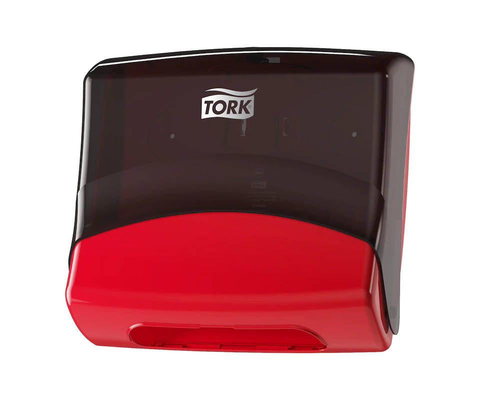 TORK Performance Einzeltuchspender W4 rot/schwarz