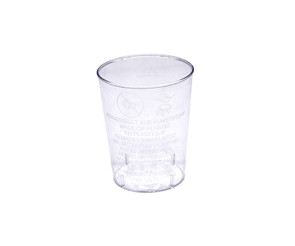 Schnapsglas/Verkostungsglas groß 2cl/4cl, 40x50 Stück