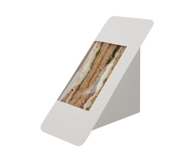 Sandwichbox ST23 Plain white Pack, heat-seal, 500 Stück
