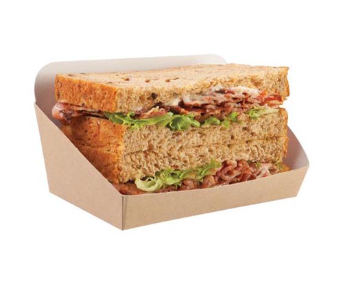 Sandwich & Pastry Pack "Sofa", Kraft braun, 500 Stück