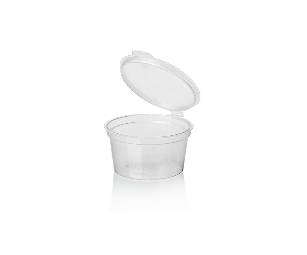 Dressingbecher mit anhängendem Deckel 30ml, 1000 Stück
