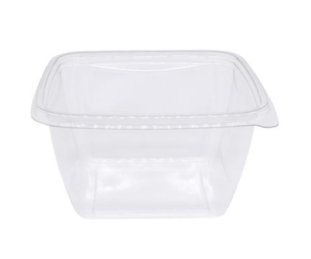 Dishy Square Bowl 500ml PET glasklar, 12x50 Stück