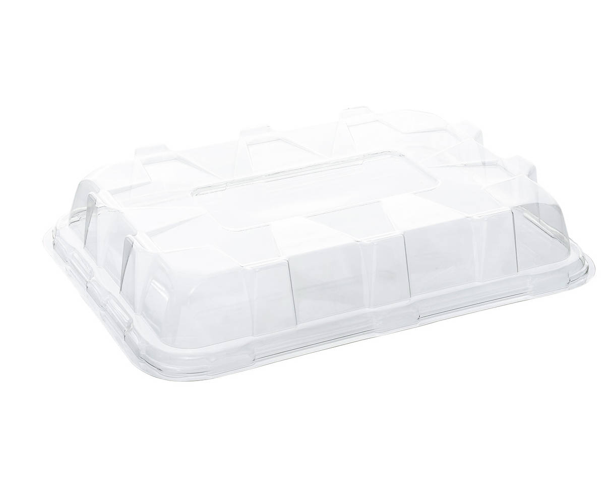 Abdeckhaube rechteckig 55x37x8cm, klar, 2x25 Stück