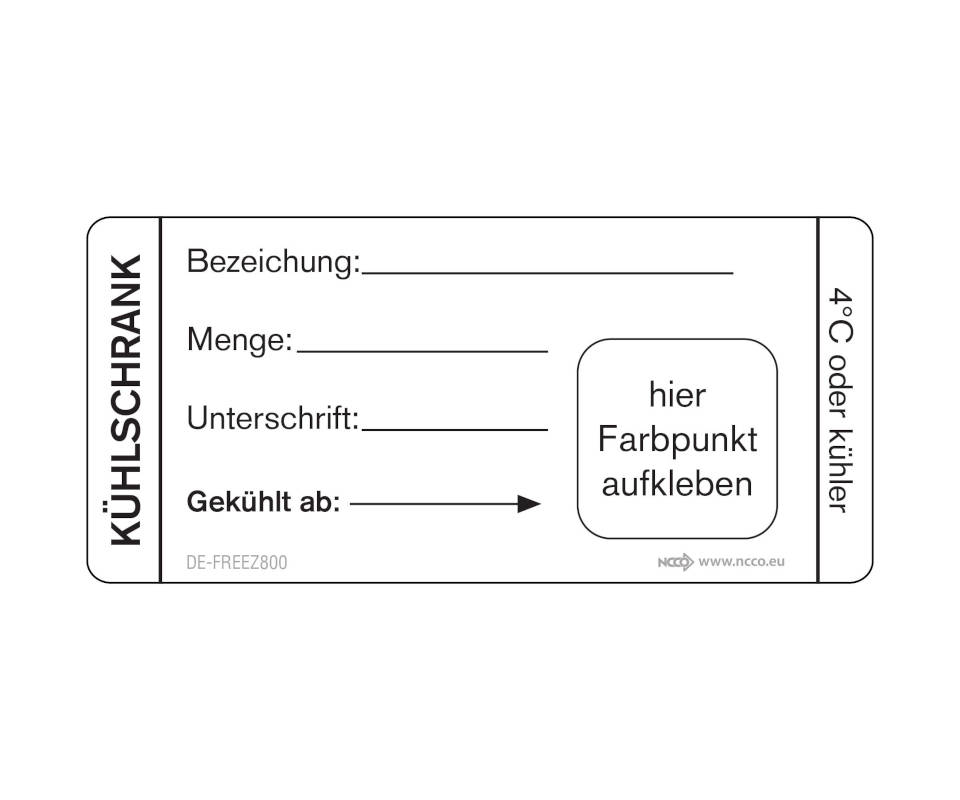 Date-It Label "Kühlschrank" weiß 35x75mm, 500 Stück