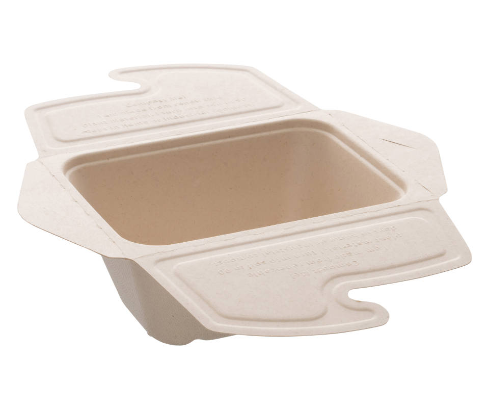 Bepulp Meal-Box-to-go aus Bagasse 750ml, 2x100 Stück