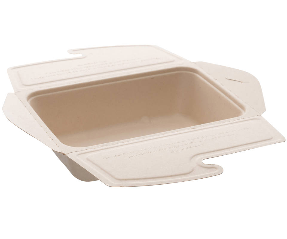 Bepulp Meal-Box-to-go aus Bagasse 1000ml, 2x75 Stück