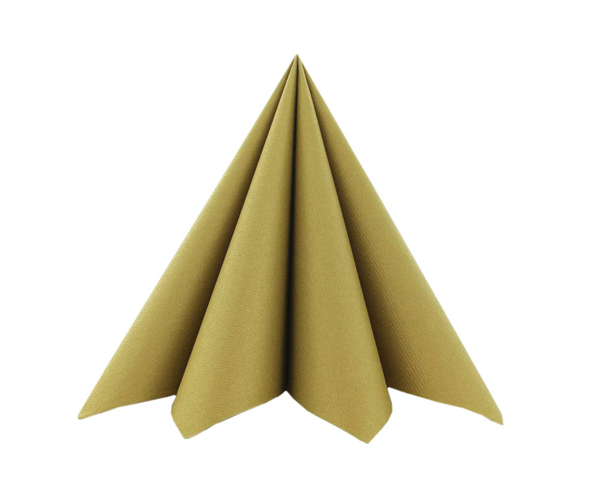 Airlaid-Serviette Linclass, 1/4 Falz 400 x 400mm VE = 300 St./Ktn. #88952 gold