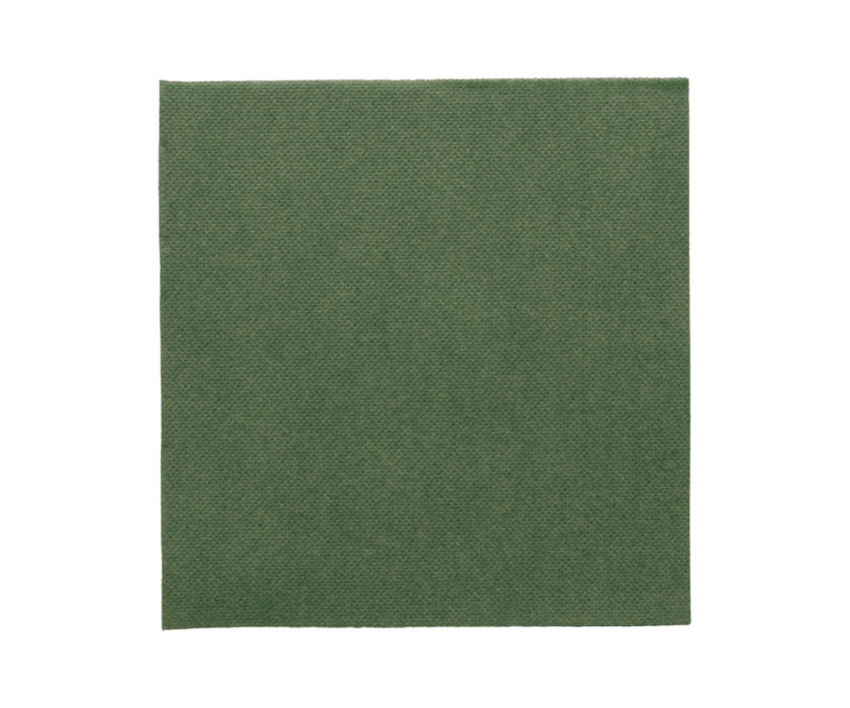 Farbserviette "Doublepoint" jaguar green 1/4 Falz, 33x33cm, 24x50 Stück