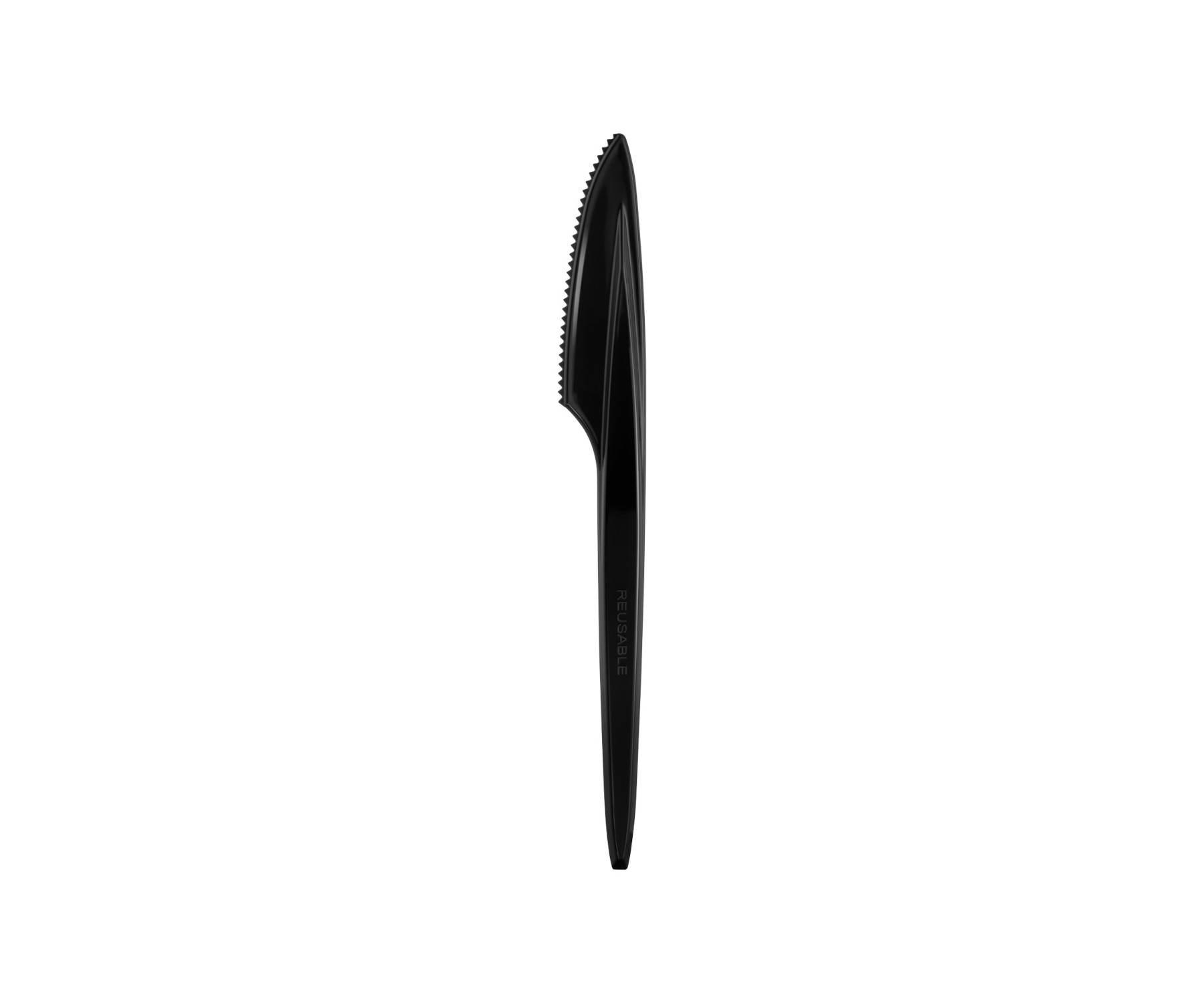 Mehrweg Messer schwarz 175mm, 20x100 Stück