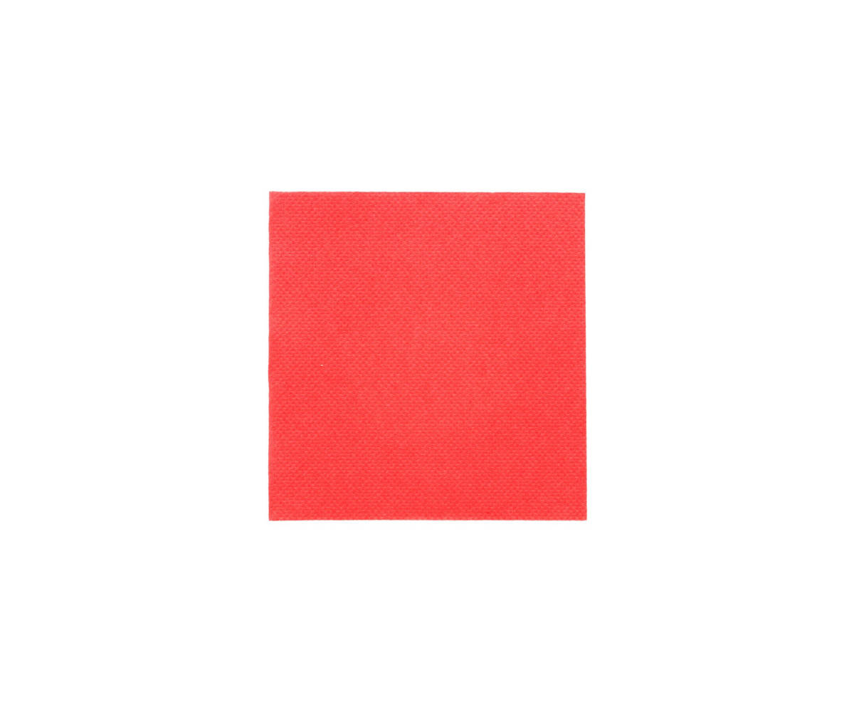 Farbserviette "Doublepoint" Rot 1/4 Falz, 20x20cm, 24x100 Stück