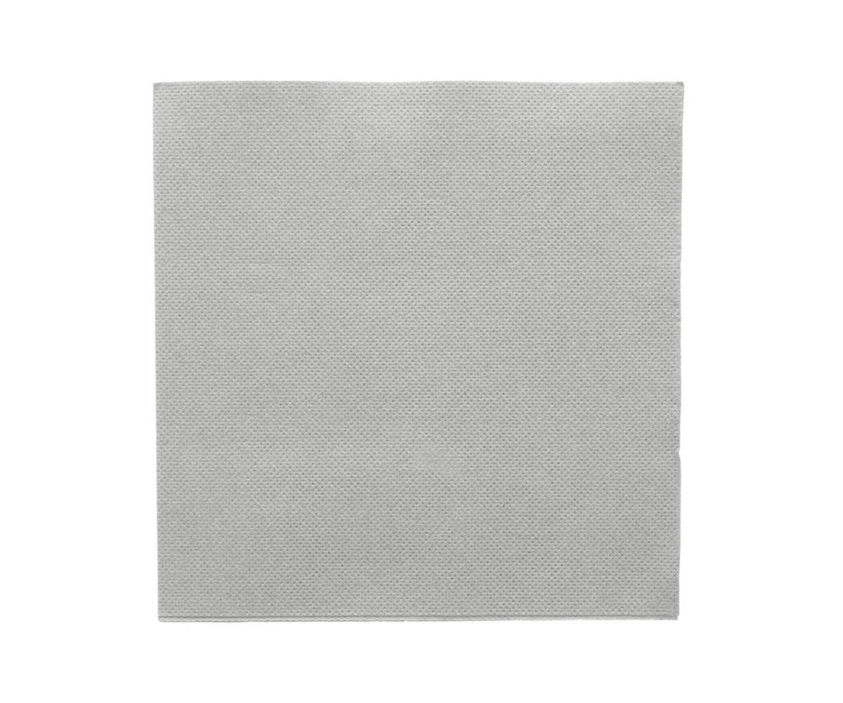Farbserviette "Doublepoint" Grau 1/4 Falz, 33x33cm, 24x50 Stück