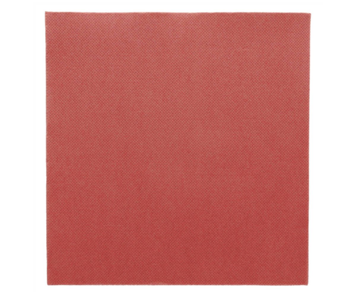 Farbserviette "Doublepoint" burgundy 1/4 Falz, 39x39cm, 24x50 Stück