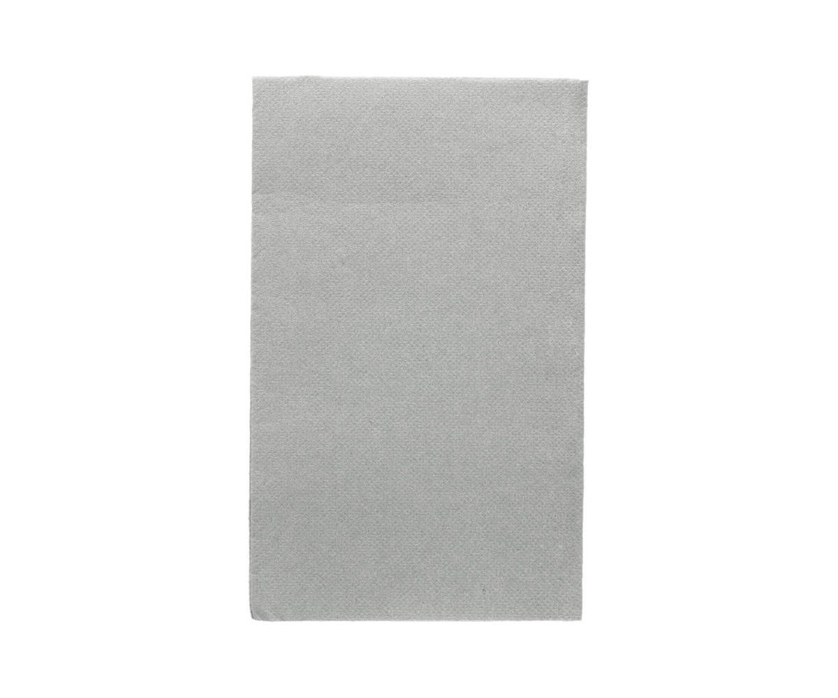 Farbserviette "Doublepoint" grey 1/6 Falz, 33x40cm, 40x50 Stück