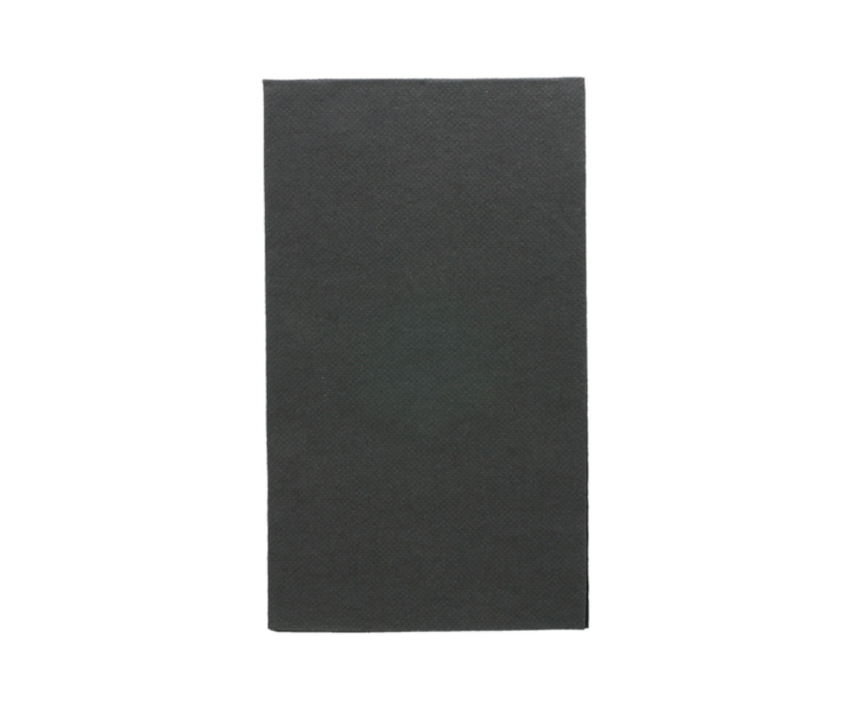 Farbserviette "Doublepoint" black 1/6 Falz, 33x40cm, 40x50 Stück