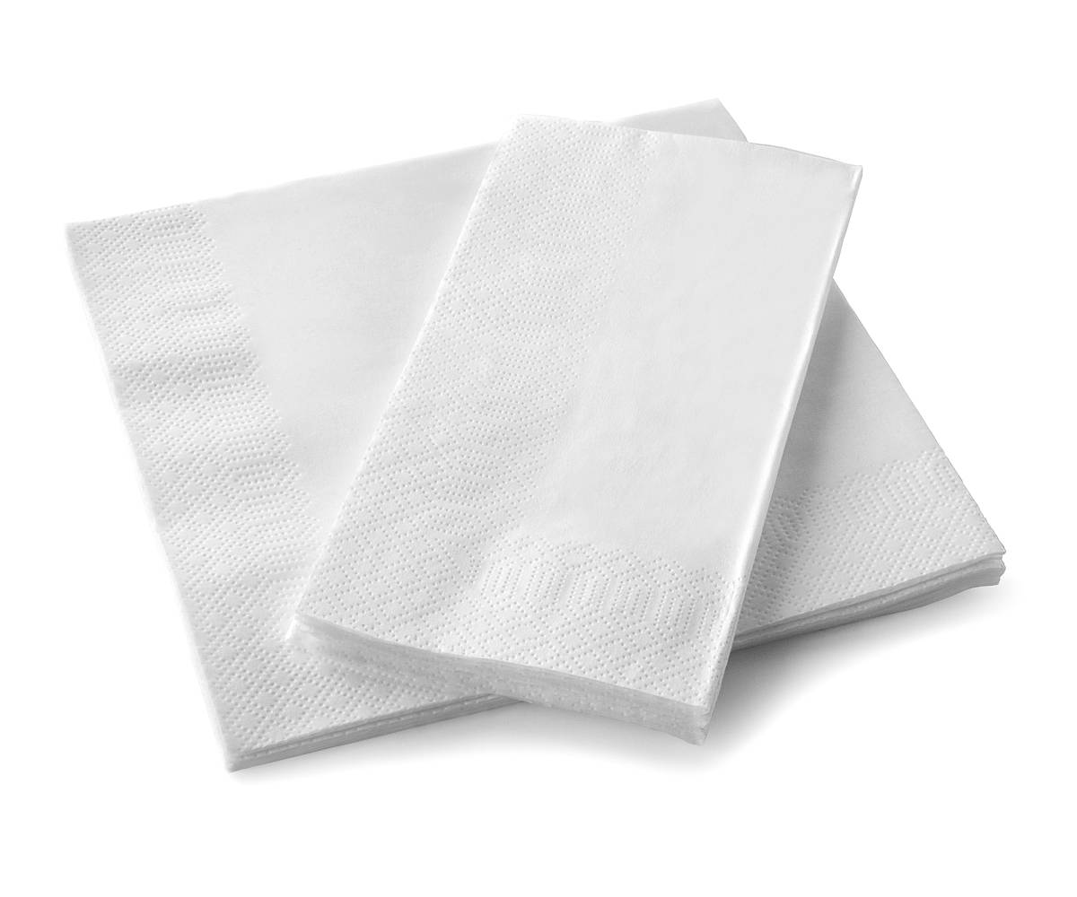 Servietten weiß 1/8 Falz, 33x33cm, 3lg, 8x250 Stück