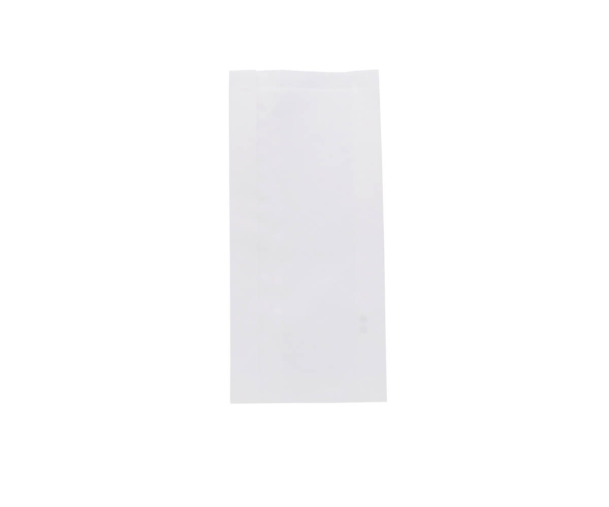 Seitenfaltenbeutel 15+6x33 cm, Greaseproof weiß 1000 Stück