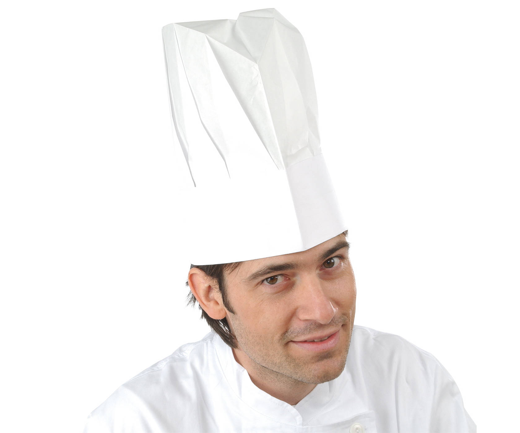 Kochmützen French Classic mit pliss. Oberteil, 25x10 Stk