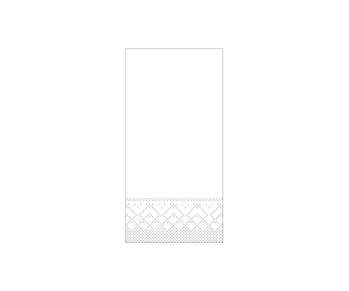 TissueServiette  weiß 33x33cm 1/8-Falz, 3lg. 6 x 100 Stück