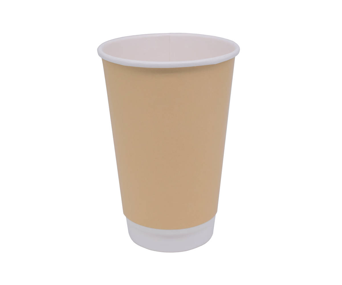 g2n Coffee-to-go-Becher DoubleWall braun/weiß 16oz/400ml 20x25 Stück