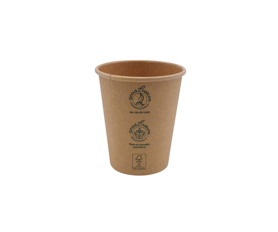 g2n Coffee-to-go-Becher Eco-Kraft-PLA braun 8oz/200ml, 20x50 Stück