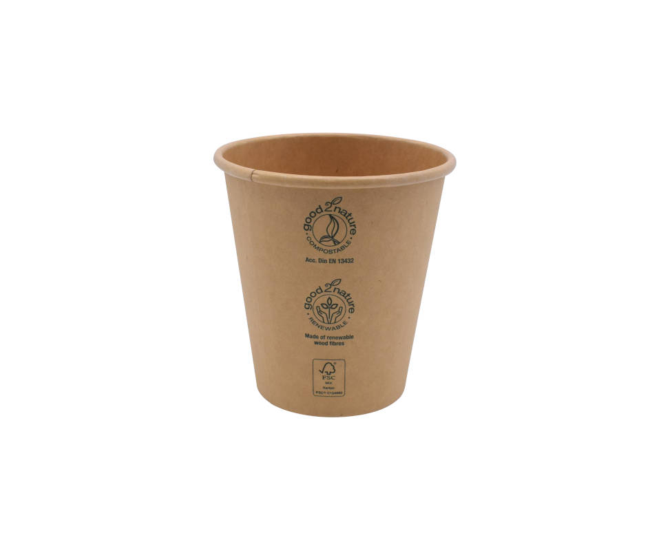 g2n Coffee-to-go-Becher Eco-Kraft-PLA braun 10oz/250ml, 20x50 Stück
