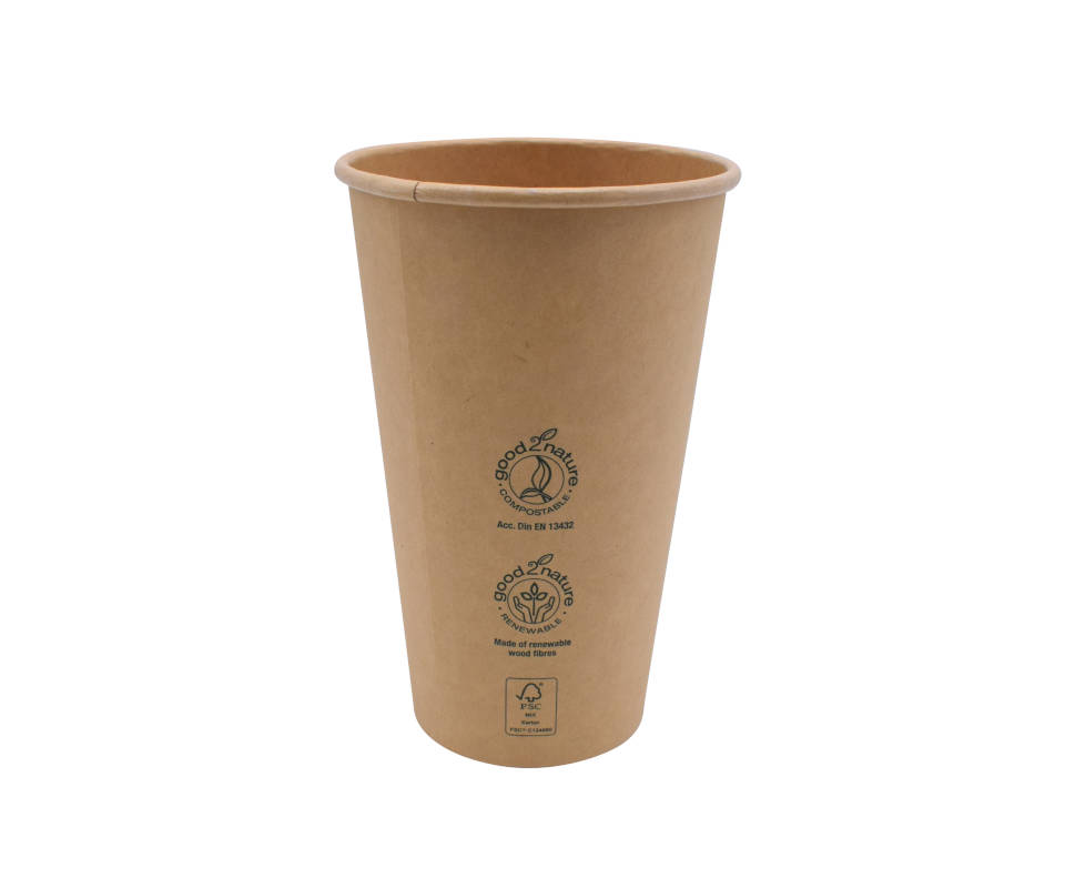 g2n Coffee-to-go-Becher Eco-Kraft-PLA braun 16oz/400ml, 20x50 Stück