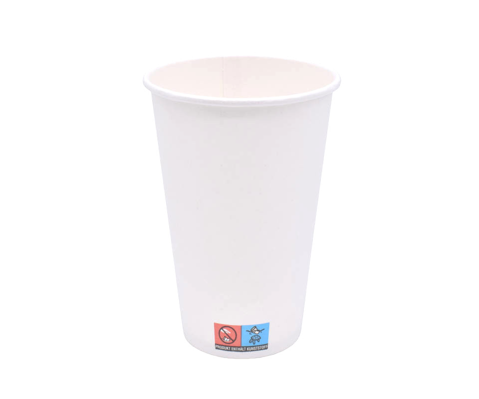 g2n Coffee-to-go-Becher PE "Klimaneutral" weiß 16oz/400ml, 20x50 Stück