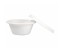 Bagasse Dressingbecher 60ml weiß, Kombi mit Deckel, 20x50 Stück