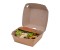 Hamburgerbox EasyLock  Kraft braun plastikfrei 11x11x8,5cm, 450 Stück