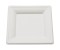 Teller Bagasse weiß quadratisch 160x156x10mm, 20x50 Stück