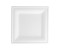 Teller Bagasse weiß quadratisch 160x160x10mm, 1000 Stück