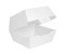 Hamburgerbox aus Nano Wellkarton weiß 140x125x90mm, 10x50 Stück