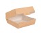 Hamburgerbox aus Nano Wellkarton braun/innen weiß 150x140x60mm, 10x50 Stück