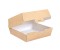 Hamburgerbox aus Nano Wellkarton braun/innen weiß 150x150x75mm, 6x50 Stück