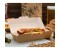 Hotdog/Panini-Box aus Nano Wellkarton braun/weiß 232x90x63mm, 9x50 Stück