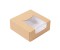 Sushibox a.Nano Wellkarton m.OPP-Sichtfenster braun/innen weiß 10x10x4cm 400 Stk